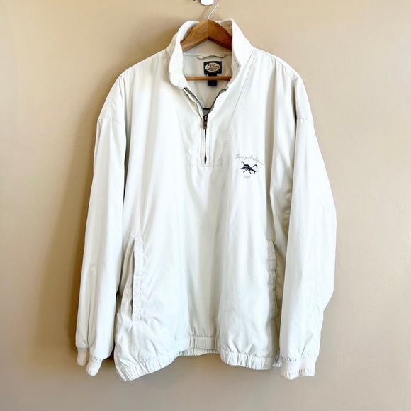 Vintage TOMMY BAHAMA men’s pullover coat jacket size Medium Golf - Picture 5 of 5